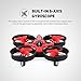 nihui ProAcc RTF Quadcopter Mini UFO Drone 2.4G 4CH 6 Axis Blade Inductrix Headless Mode Red