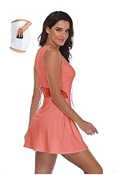 PCGAGA Women's Tennis Dress with Separate Shorts