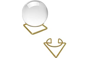 Nwsrayu 2 pieces Metal Crystal Ball Holder, Lensball Base, Sphere Display Stand for Globe Balls ,Geode, Rocks, Crystals, Baseballs,Tennis Balls,Mineral Agate Fossil Coral Gemstone 50-110 mm