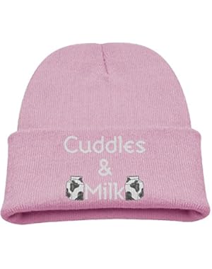 Cuddles and Milk Funny Kids Boys Beanie Hat Knit Caps Warm Skull Caps