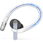 Anti-Slip Earpads Ear Hooks for Samsung Galaxy Buds 4 Pro &amp; Galaxy Buds 4 (2026), Comfortable Fit | Sports Anti-Loss | Memory Titanium Alloy Ear Hooks Compatible for Samsung Buds 4 w/Lanyard (White)