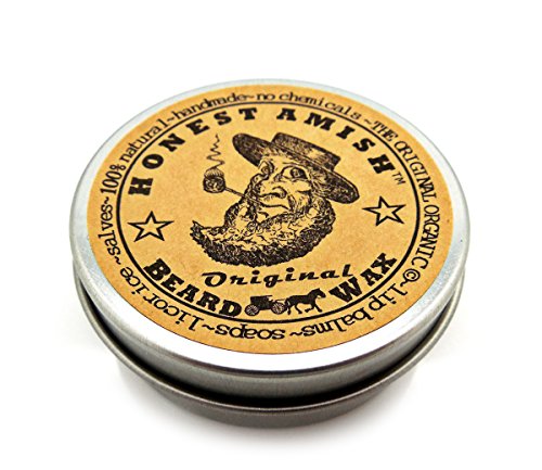 Honest Amish Original Beard Wax - Made from Natural and Organic Ingredients