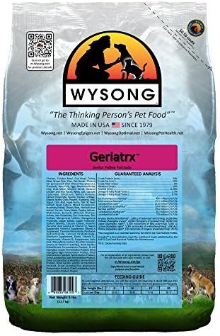WYSONG PET NUTRITIONAL PRODUCTS 858061 Geriatrx Food for Cats, 5-Pound by WYSONG PET NUTRITIONAL PRODUCTS