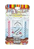 Party Numbers # 2 Light-Up Candle Holder