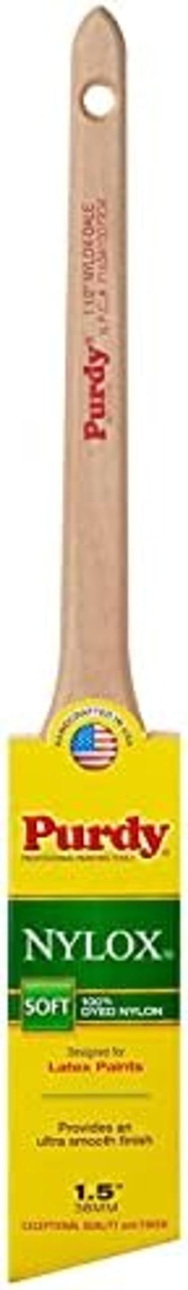 Purdy 144080215 Nylox Dale Angle Trim Brush, Multicolor, 1-1/2"