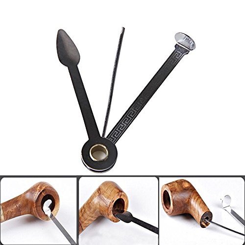 4pcs Stainless Steel 3 In1 Smoking Tobacco Pipe Reamers Tamper Cleaner Cleaning Tool for Hookahs Pipe Water Pipe