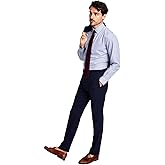 Brooks Brothers Mens Classic fit Wool Dress Pants 36/30 Navy Blue Stretch