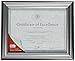 DAX Photo Frame, Easel Back, Desk/Wall, Wood, 8.5 x 11 Inches, Charcoal/Nickel-Tone (N15783NT)