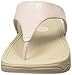 FitFlop Women's Lulu Shimmersuede Flip Flop, Nude, 9 M US