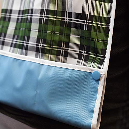 3 Pack Adult Bibs with Crumb Catcher Waterproof and Reusable Clothing