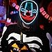 Pegason Halloween Mask LED Costume Mask Light Up for Masquerade Festival Parties El Wire Cosplay Glowing Scary Mask