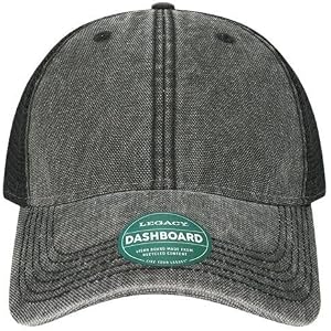 Legacy DTA Dashboard Trucker Cap Adjustable Mesh Snapback Hat, Single or Bulk Blank Packs