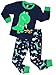 shelry Boys Dinosaur Pajamas Children Clothes 100% Cotton Size 6 Years