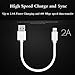 INN LIFE GN170312003 Lightning Cable, 1' Short Lightning to USB Cable for iPhone 6/6 Plus/6s/6s plus, iPhone 5 5c 5s, iPad Mini, iPad Air, iPod Touch, iPod - White - 4 Piece