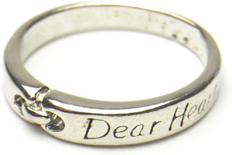Amazon Dear Heart メッセージ リング 愛しい人 シルバーカラー 6 リング 通販