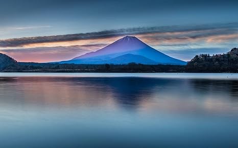 Amazon Co Jp 美しい日本の自然の風景 富士山 湖 雲 夜明け キャンバスの 写真 ポスター 印刷 旅行 風景 景色 75cmx50cm ホーム キッチン