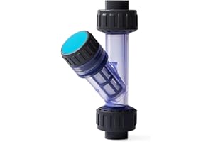 CBTLYSK ANSI Standard Pipeline Y Type Strainer, PVC glued Filter Valve for Water, Oil, Gas Y Strainer (1 inch)，1pcs Set