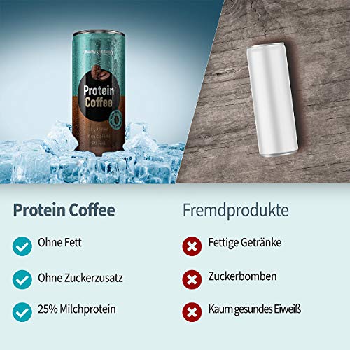 Body Attack Protein Coffee, 12 x 250ml, Coffee Latte, Eiskaffee mit Koffein, Arabica-Kaffeegetränk, erfrischendes… – Bild 5