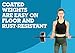 US Weight Duracast 55 lb. Barbell Weight Set with Two 5 lb. Weights, Four 10 lb. Weights, One 4 lb. Two-Piece Threaded Barbell Bar, Two Locking Spring Clips