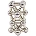 NEW 132pcs Magnet Construction Set Magnetic Stick and Balls Building Blocks Fidget Toy Sets, Metal Puzzle Desk Office Toys Game with Instruction Booklet for Kids and Adults (Darksilver-12mm)