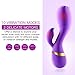 Utimi 10-mode Rabbit Vibrator G-spot Stimulator USB Rechargeable Vibrators with 2 Motors