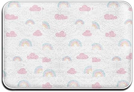 Bathroom Rug Mat Contour Rug Toilet Floor Rug Flannel Bath Shower Mat Lovely Colouds Square Carpet