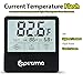 Qguai Aquarium Thermometer, C/F Switch LCD Digital Fish Tank Thermometer with Large Clear Screen, Monitor Water Terrarium Temperature, No Messy Wires in Your Saltwater Freshwater and Reef Aquarium.