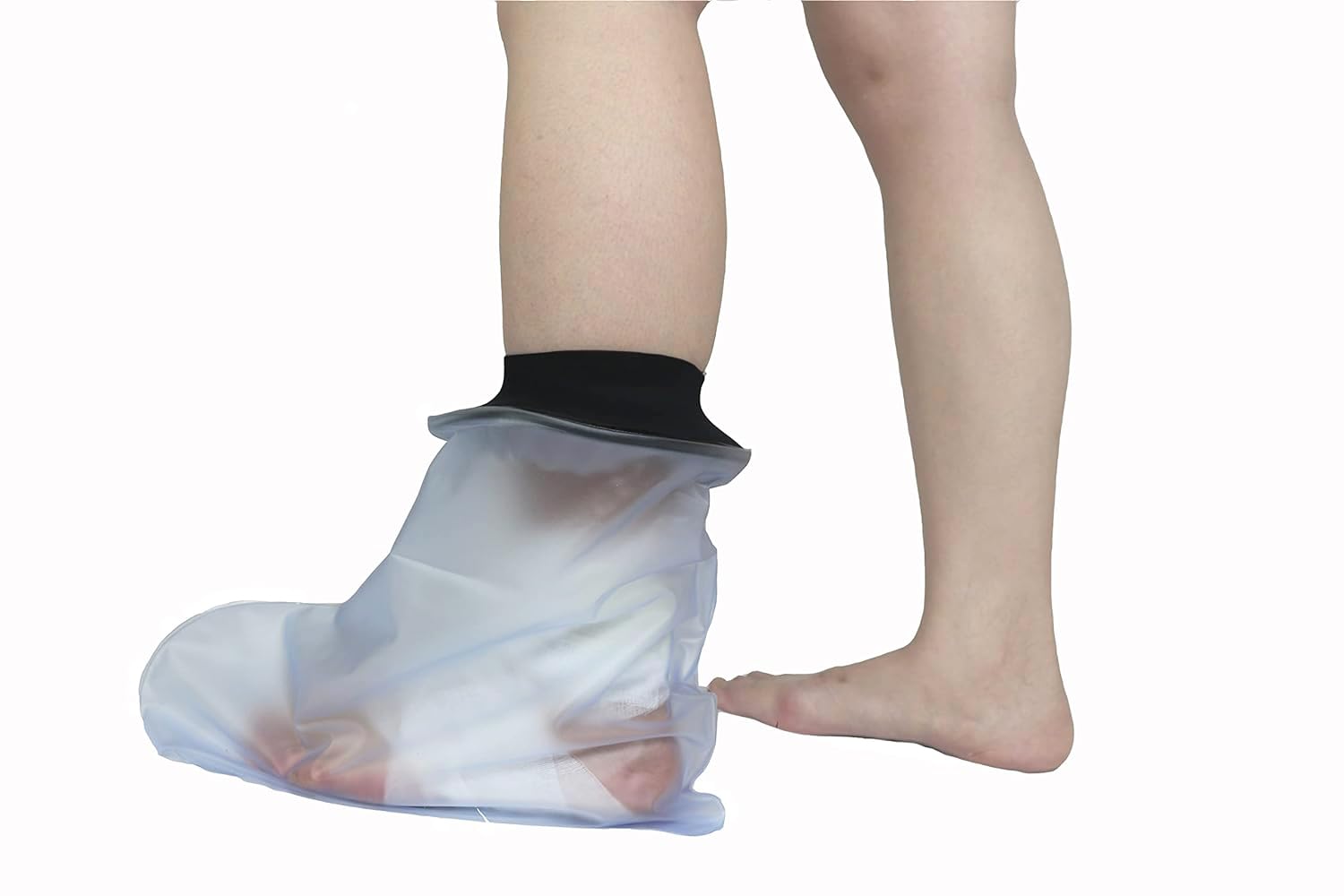 QMINKUN Waterproof Foot Cast Cover for Shower,Waterproof Ankle Cast Protector for Broken Ankle, Wound, Burns, Injuries,Reusable Cast Bag Foot Keep Wounds & Bandage Dry
