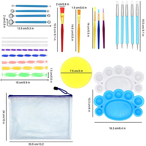 Mandala Dotting Tools, Angela&Alex 31 Pcs Mandala Stencil Mandala