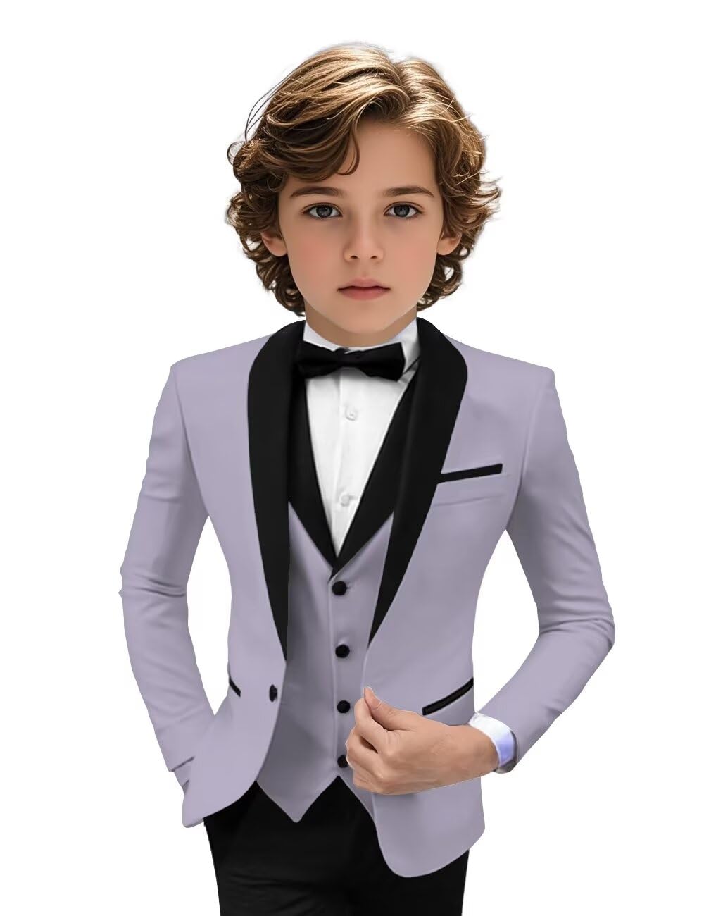 Tuxedo Suits for Boys 3 Pieces Slim Fit Boys Formal