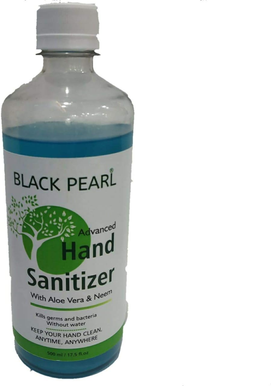 BLACK PEARL Hand Sanitizer 500 ml (Pack of 1)