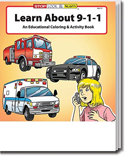 Learn About 911 Kid's Coloring & Activity Book in Bulk (25-pack)