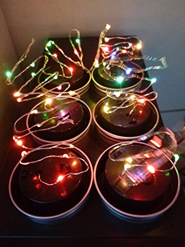 image for Livingly Light Solar Lights Garden Decor Mason Jar Lids Insert String 