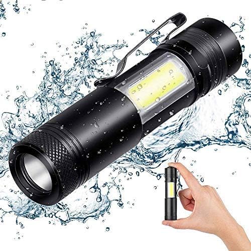 Tactical Led Flashlight - High Lumens EDC Flash Light with COB Light (Extra Large)