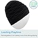 Qshell Wireless Bluetooth Beanie Hat Headphone Headset Music Audio Cap for Women Men with Speaker & Mic Hands Free Outdoor Sports,Compatible with iPhone 6s/6 Plus,Samsung, Black