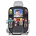 Car Back Seat Organizer Protector - JALIELL Car Organizer Back Seat with 10” Touch Screen Tablet Holder + 5 Storage Pockets Car Organizer Great Travel Accessories for Kids Toddlers Toys
