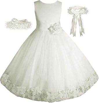 Amazon Com Free Matching Hair Wreath Big Little Girls Flower