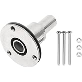 RV Hull Exhaust Fittings, Boat 24mm Stainless Steel Heat Insulation Straight Thru Hull Exhaust Heater System Exhaust Vent