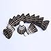 12-Pack ZHENAN Black Goose Feather Badminton Shuttlecocks with Great Stability and Durability Goose Feathers Badminton Balls,Hight Speed Badminton Birdies Balls