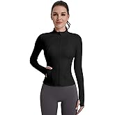 VUTRU Womens Workout Yoga Jacket Lightweight Zip Up Athletic Jacket Lightweight Cropped Jacekt with Pockets