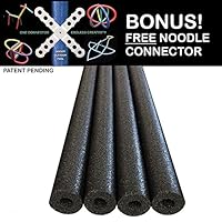 Oodles of Noodles Deluxe Famous Foam Pool Noodles Wholesale 4 Pack Black