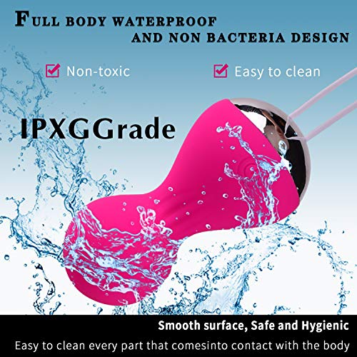 kegel Balls Exercise Weights for Women Tightening-Ben wa Balls for Beginners & Advanced Pelvic Floor Exercises and Regaining Bladder Control (Pink)