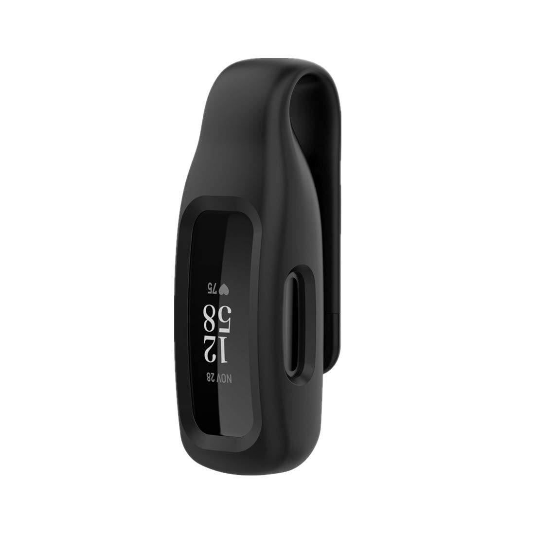 Huwokxix Silicone Protector Holder Cover Protective Case Clip for Fitbit inspire 3/inspire 2/Fitbit ace 3