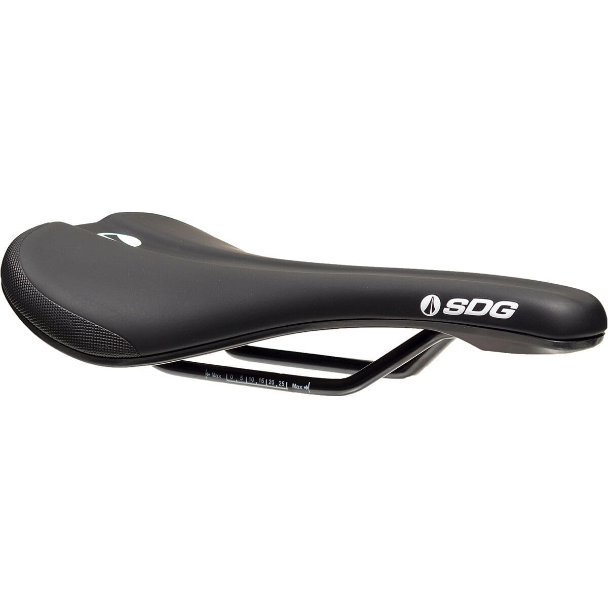 SDG Bel-Air V3 Steel Rail Saddle – Black, 260 x 140 mm – Durable MTB, Gravel & Hybrid Bike Seat - Lightweight, Durable