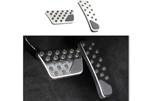 Keptrim for Charger Challenger Chrysler Stainless Accelerator Gas Brake Pedal Pad Kit for 2009-2021 Dodge Challenger Charger Chrysler300, 2pcs