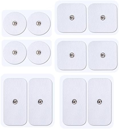 Pelvifine TENS Electrodes Premium Quality Large Replacement Pads for TENS Units 12 Pieces of Snap TENS Unit Electrodes