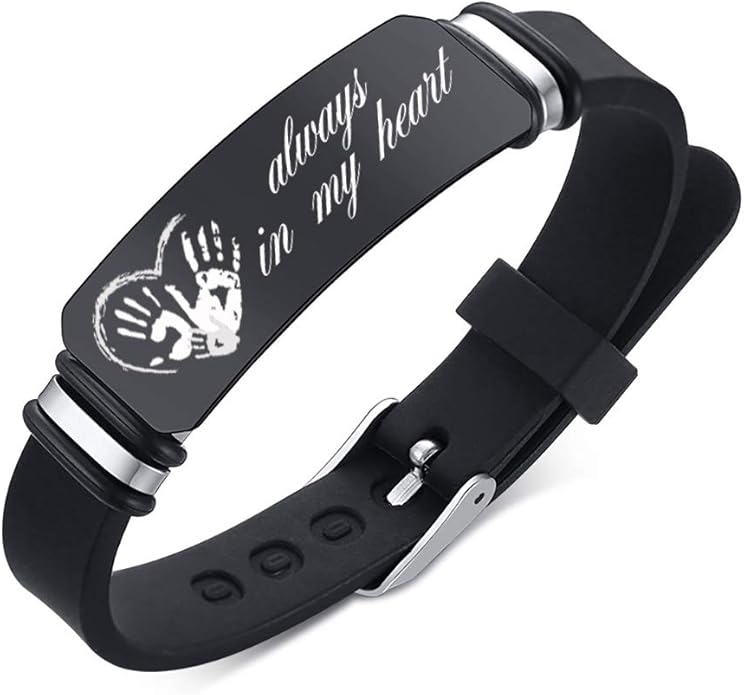 Custom made Silica gel Bracelets for Men Customize Glossy