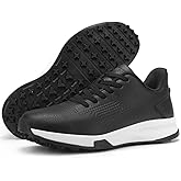 CIVHOM Men's Golf Shoes with Spikes, Suitable for Greens & Outdoor Grass, Waterproof & Slip-Resistant Golf Footwear for Men & Women