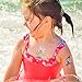 Glitter Temporary Tattoos for Girls - 6 Sheets Fun Sparkle Stickers - 60+ Shining Fairy Heart Butterfly Feathers Fake Tattoo Designs - Rainbow Flash Waterproof Transfers - Great Party Favors