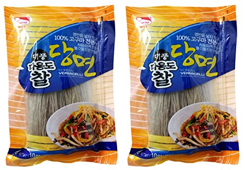 Haitai Paleo Sweet Potato Starch Noodles Korean Vermicelli (í•´íƒœ ëŒ€í’ ë‹¤ìš©ë„ ì°° ë‹¹ë©´) (10 oz (283 g) x 2)